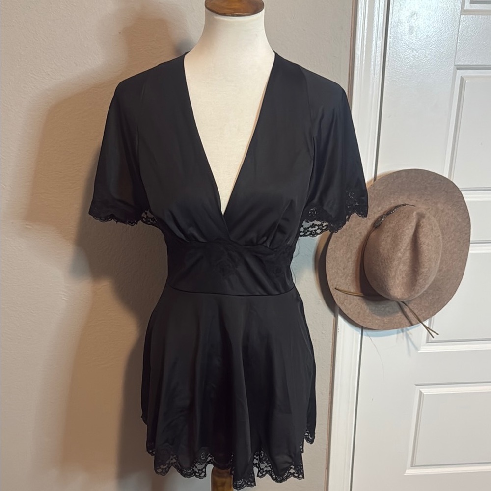 Vintage Black Lace Lingerie by Pinehurst